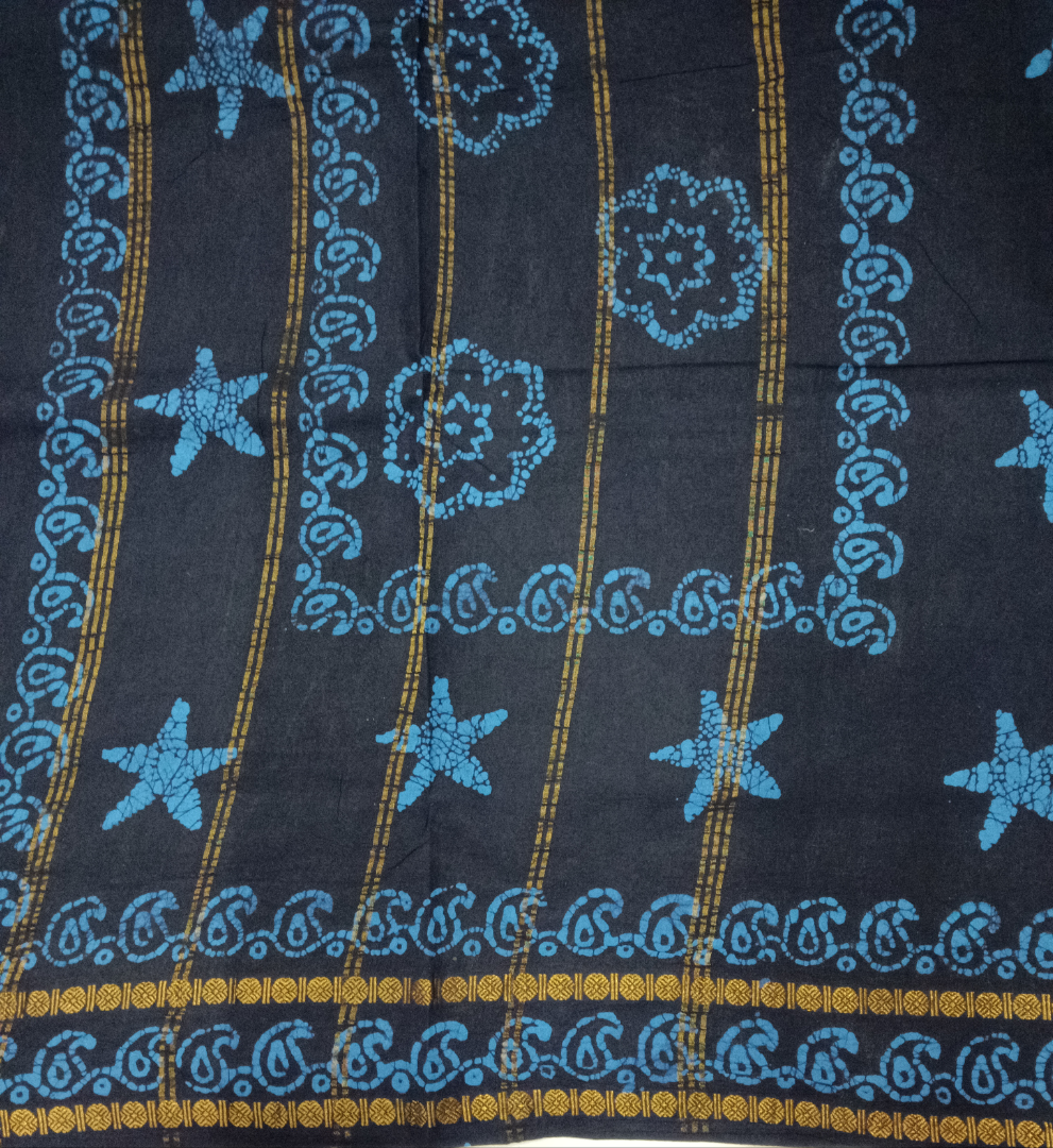 Sungudi Spray Printed 10.5 yards