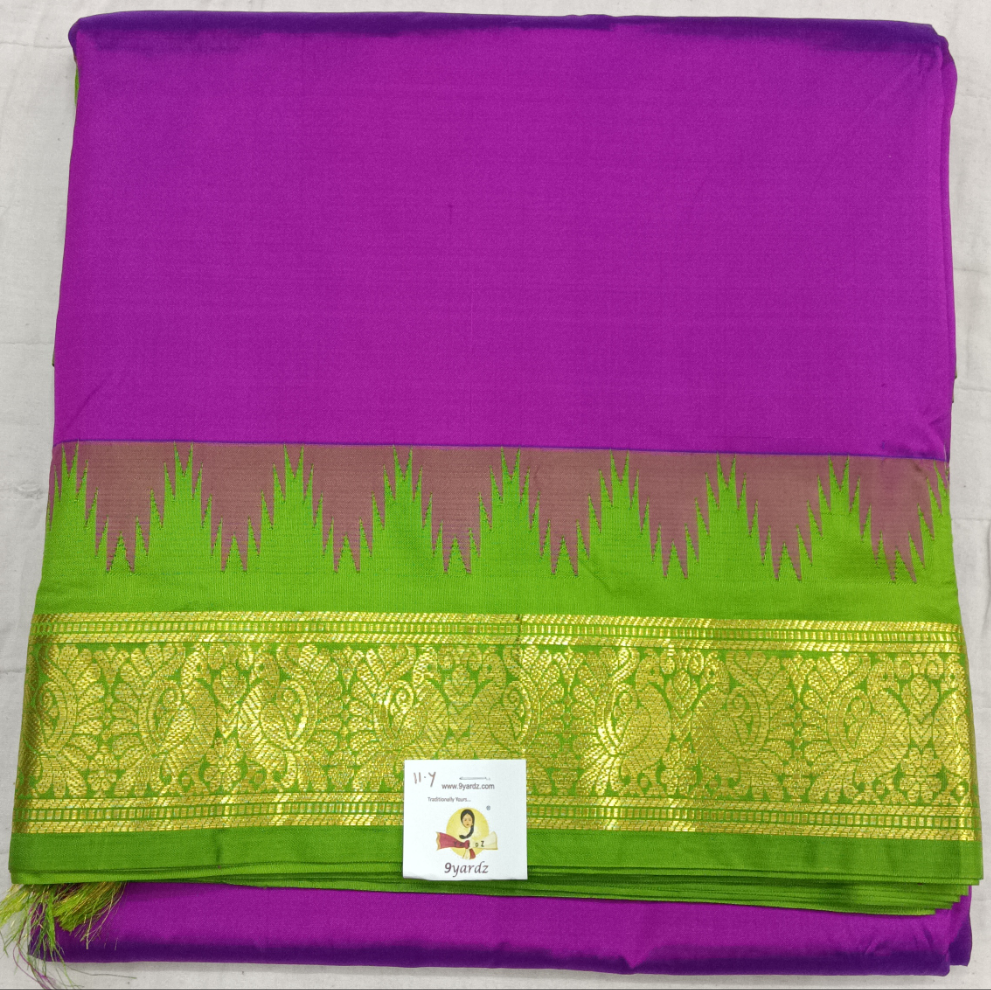 Pure silk 11yardz  saree