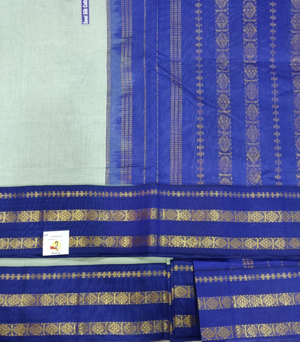 Semi Silk cotton Korvai Madisar