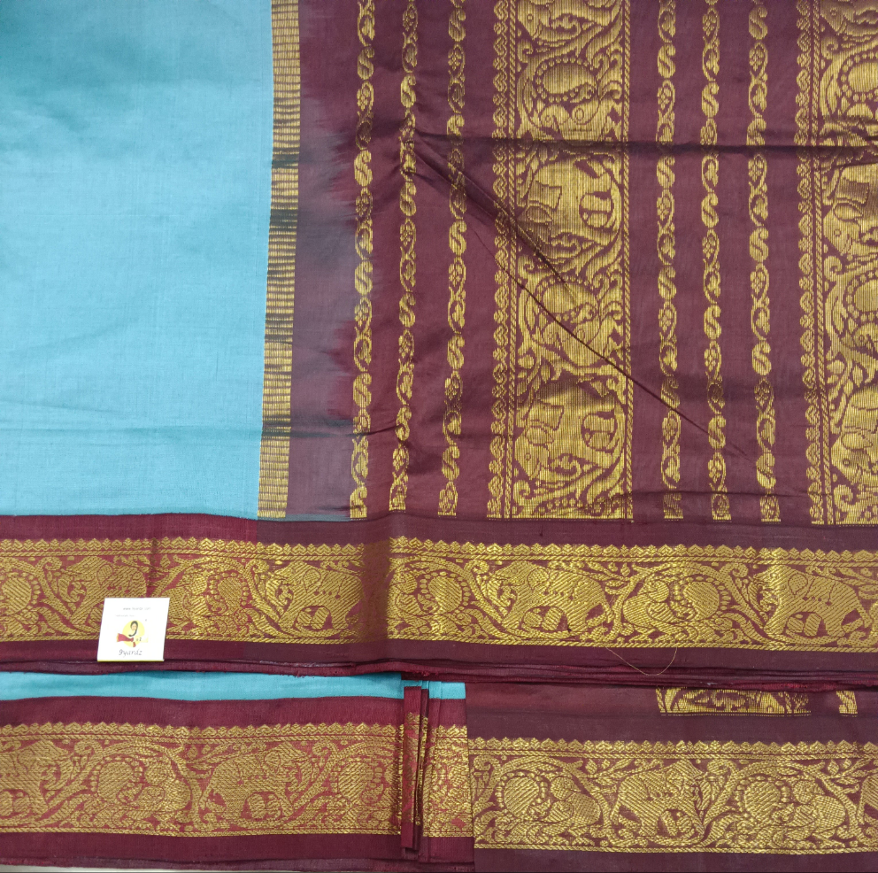 Semi Silk cotton Korvai Madisar