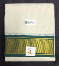 Load image into Gallery viewer, Pure cotton Muhurtham dhoti 9*5 16 maadampet KM