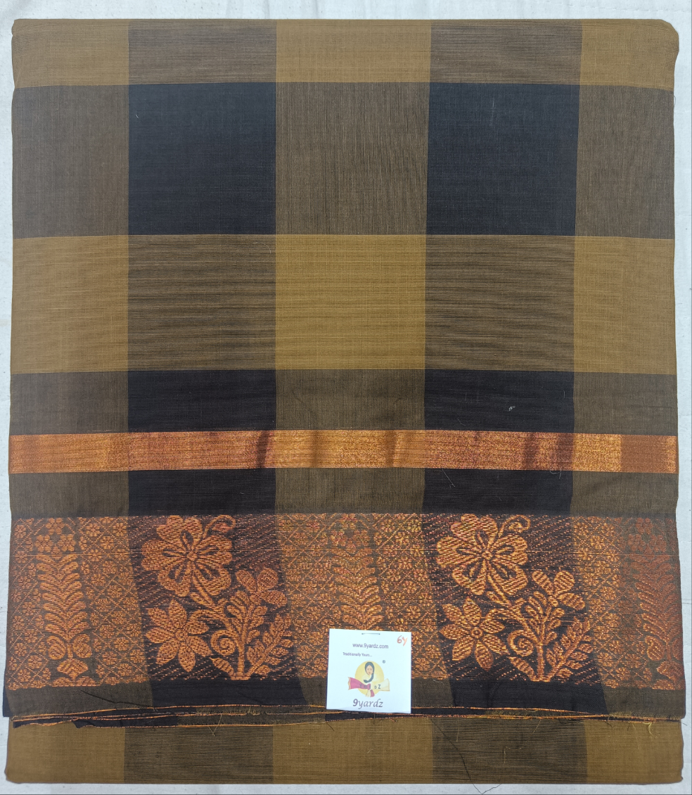 Chettinadu cotton checked 6 yardz