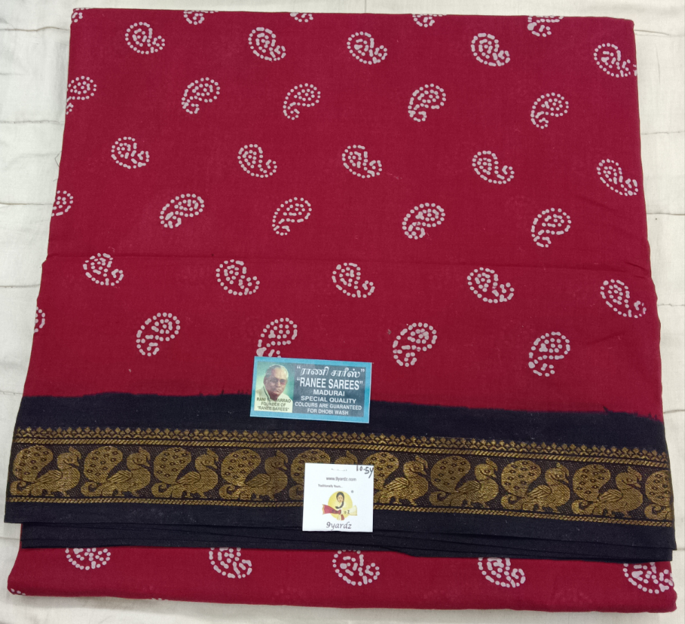 Ranee voyal saree 10.5yardz(9.5mtrs)