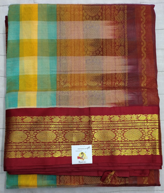 Pure silk cotton -Korvai 10yards madisar