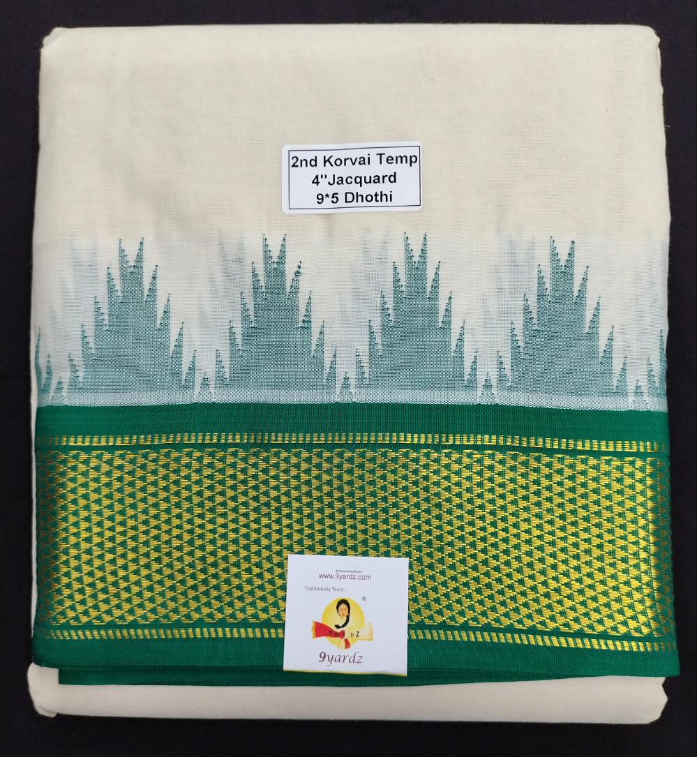 Pure cotton Muhurtham dhoti 9*5