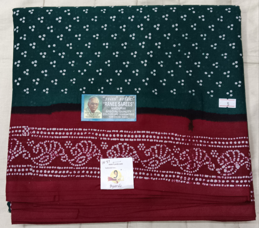 Ranee voyal saree 10.5yardz(9.5mtrs)