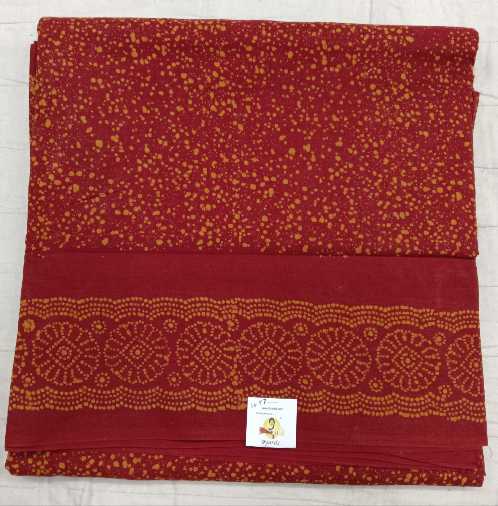 Sungudi cotton 10.5yards 49"