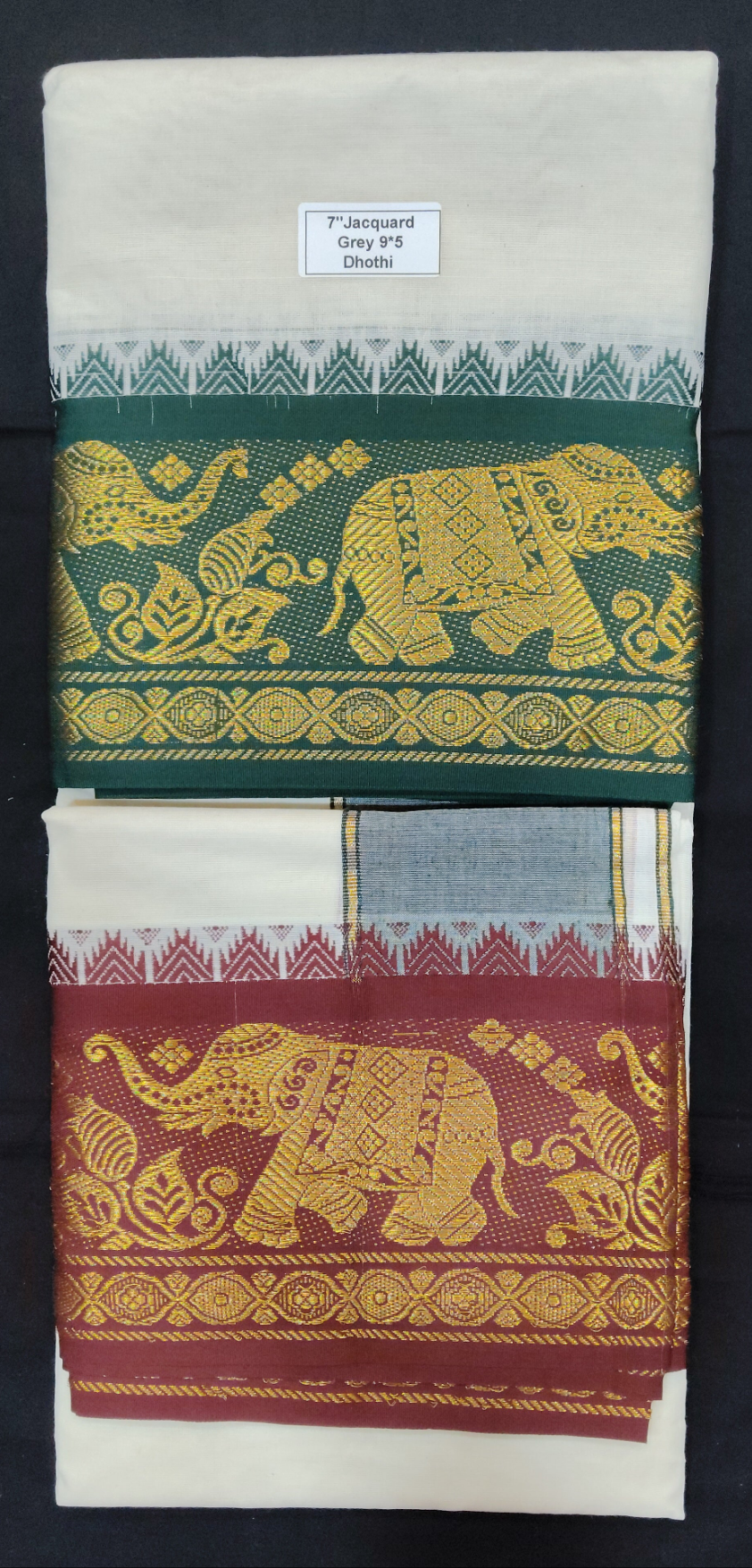 Cotton Dhothi Jacquard 9*5