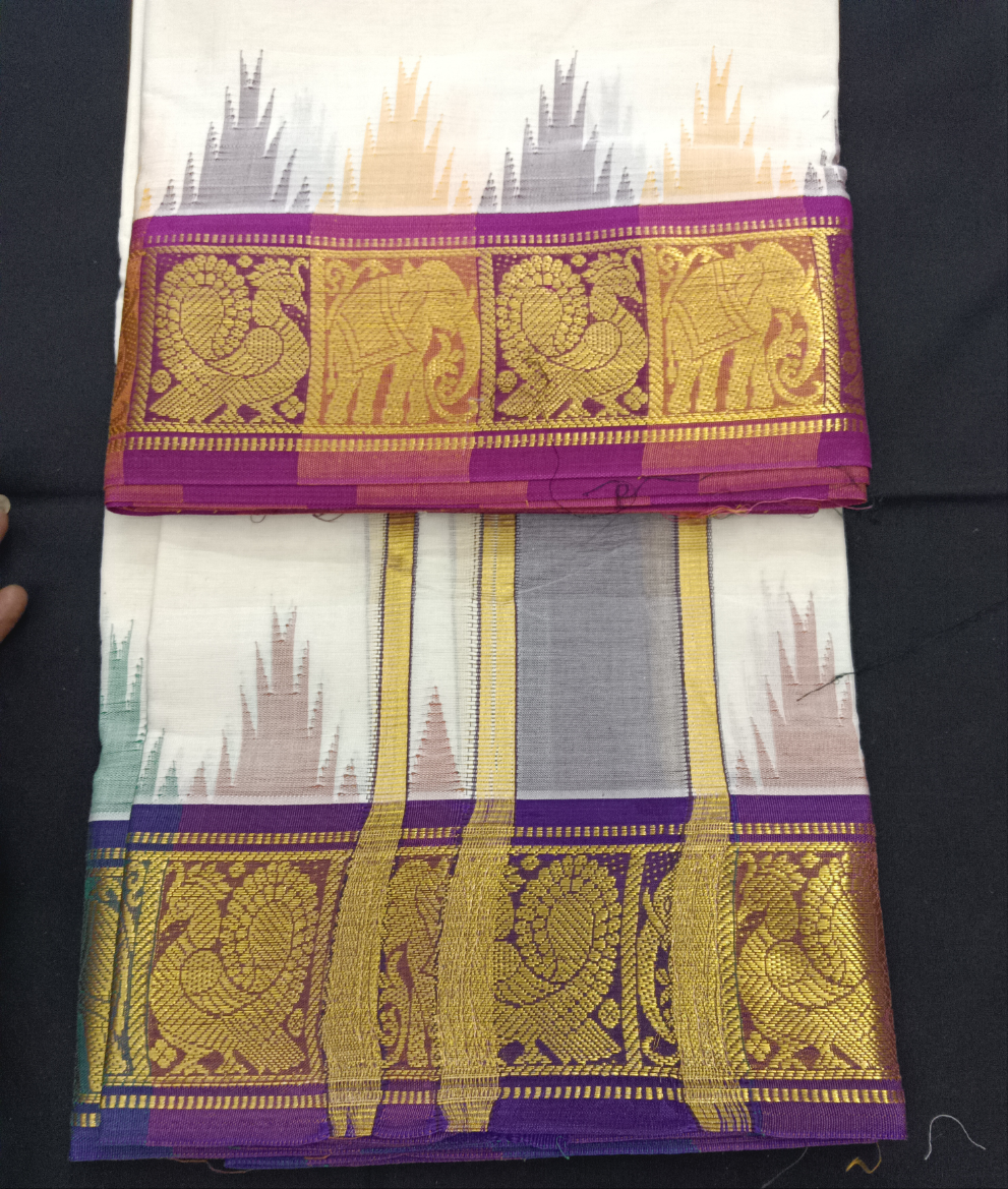 Pure cotton Muhurtham dhoti 10*6