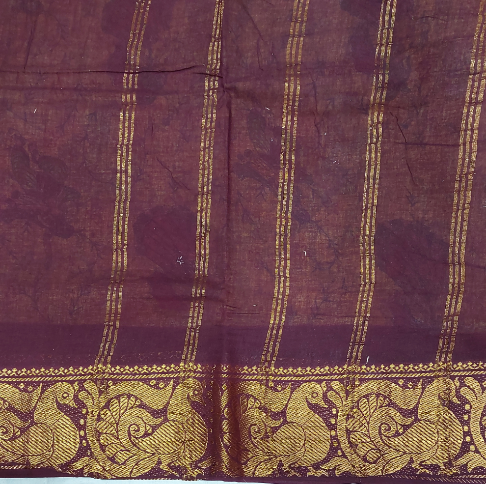 Kalamkari Printed Sungudi 10 yards