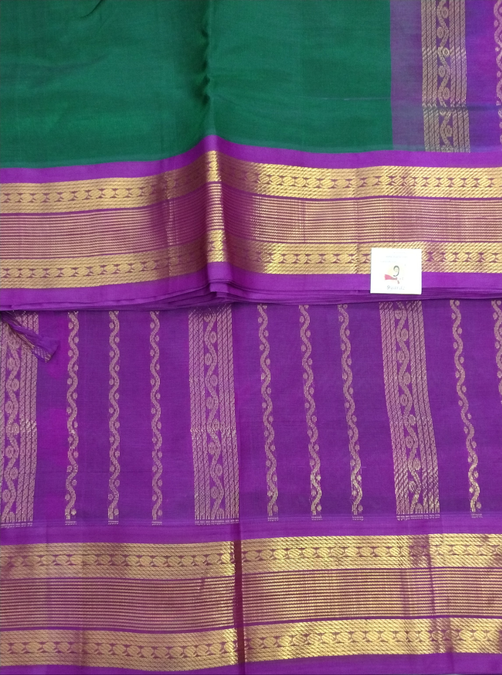 Pure silk cotton -Korvai 10yards madisar