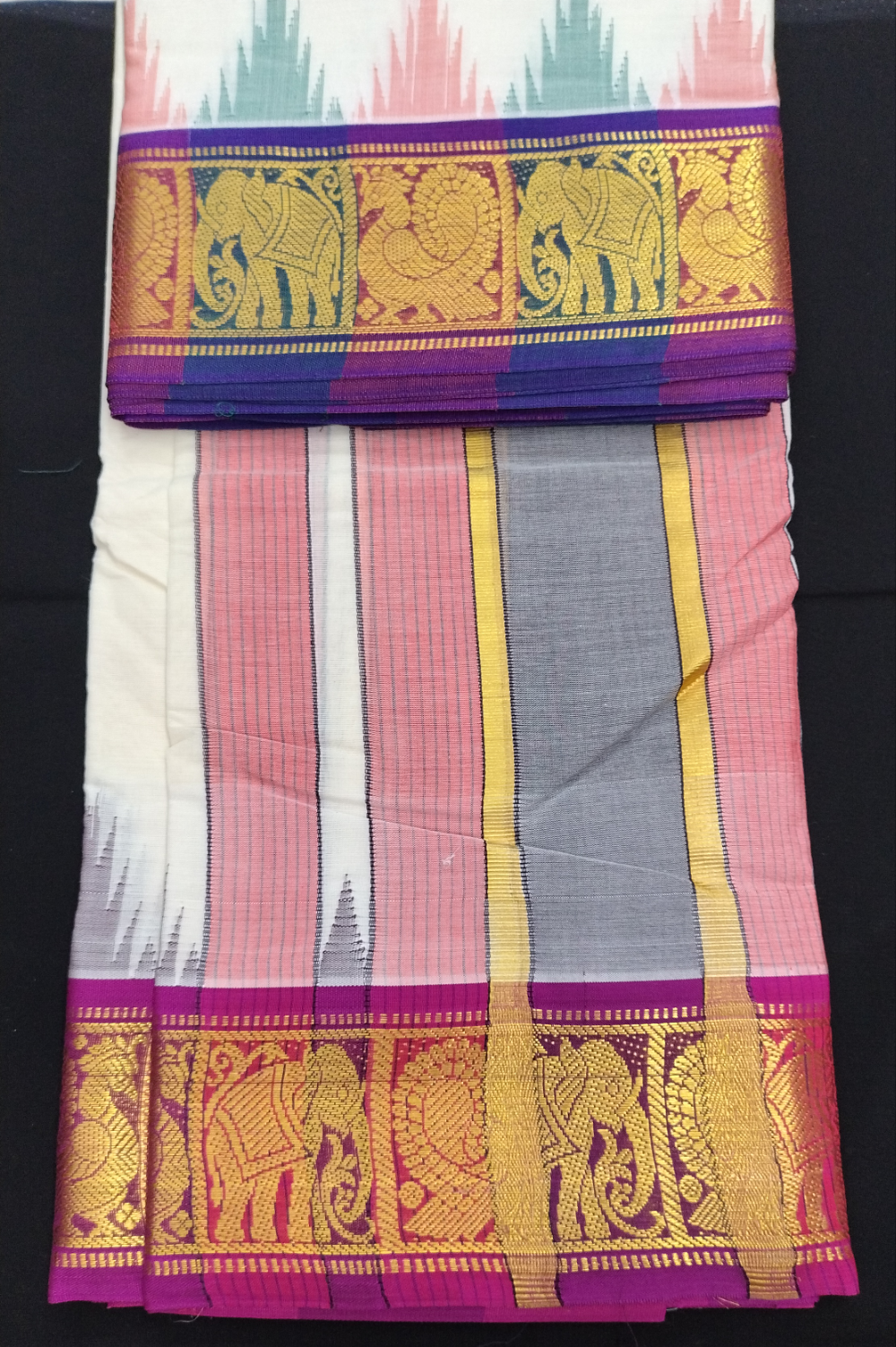 Pure cotton Muhurtham dhoti 10*6 KM
