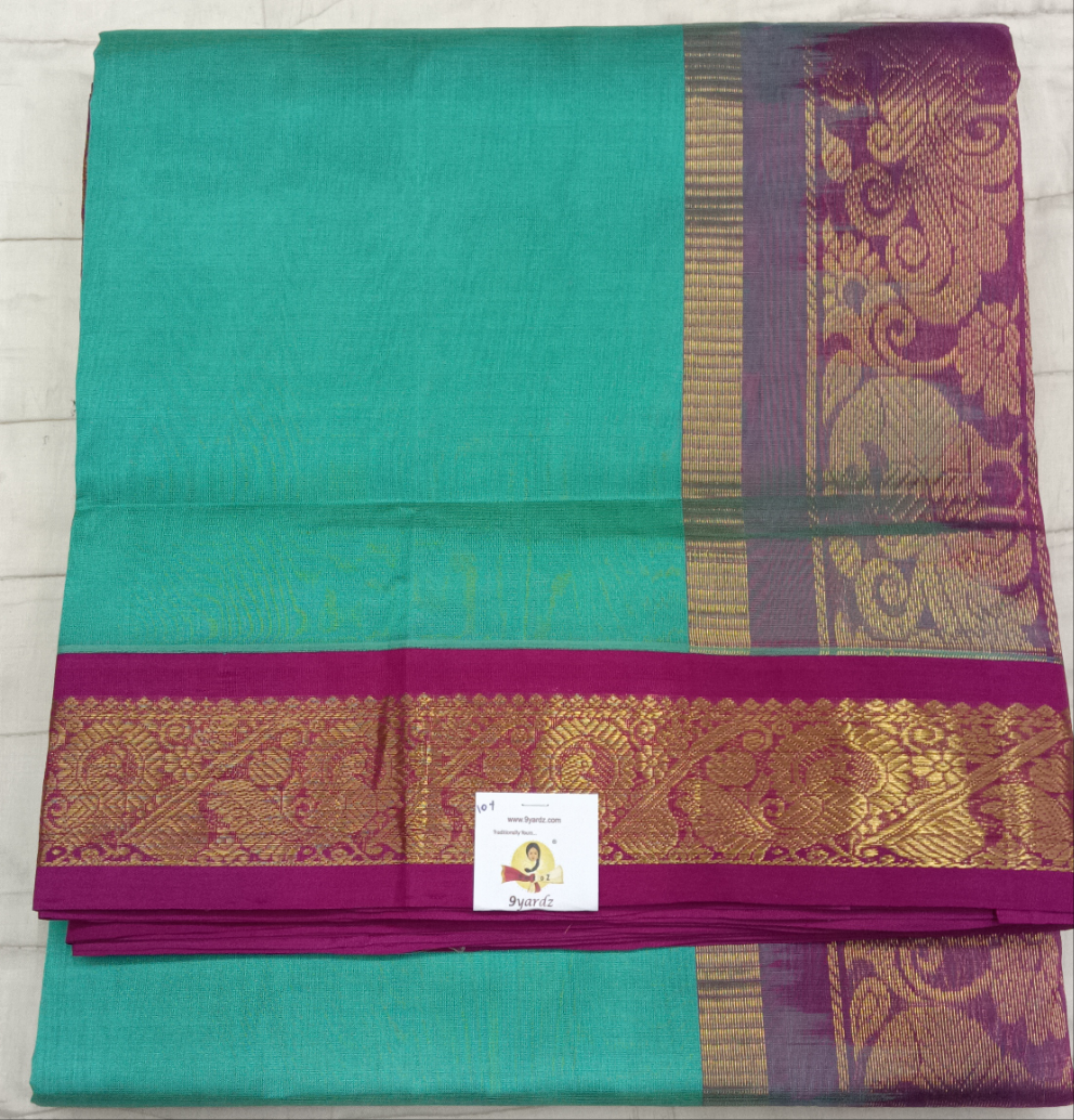 Pure silk cotton -Korvai 10yards madisar