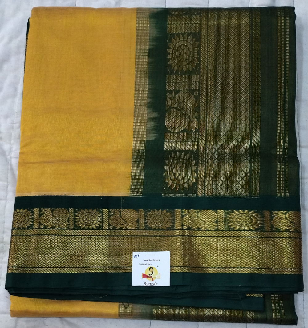 Pure silk cotton -Korvai 10yards madisar