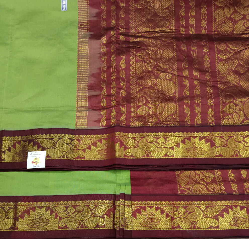 Semi Silk cotton Korvai Madisar