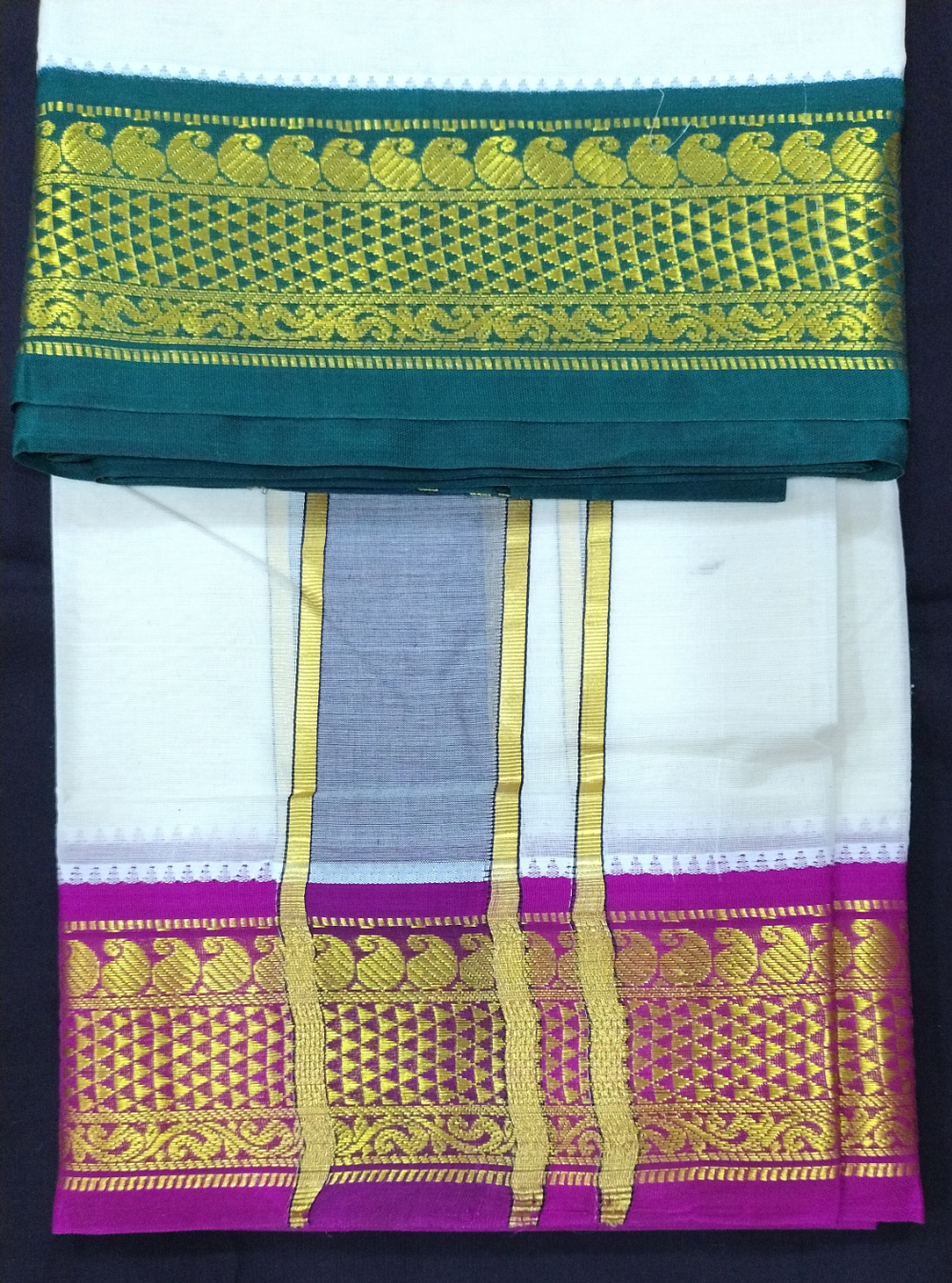 Pure cotton Muhurtham dhoti 10*6