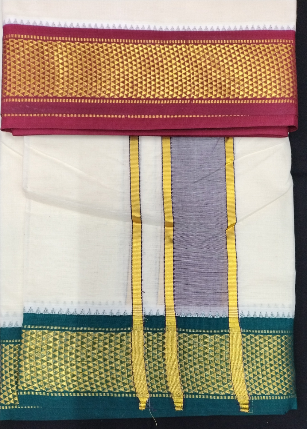 Pure cotton Muhurtham dhoti 10*6 11Maadampet