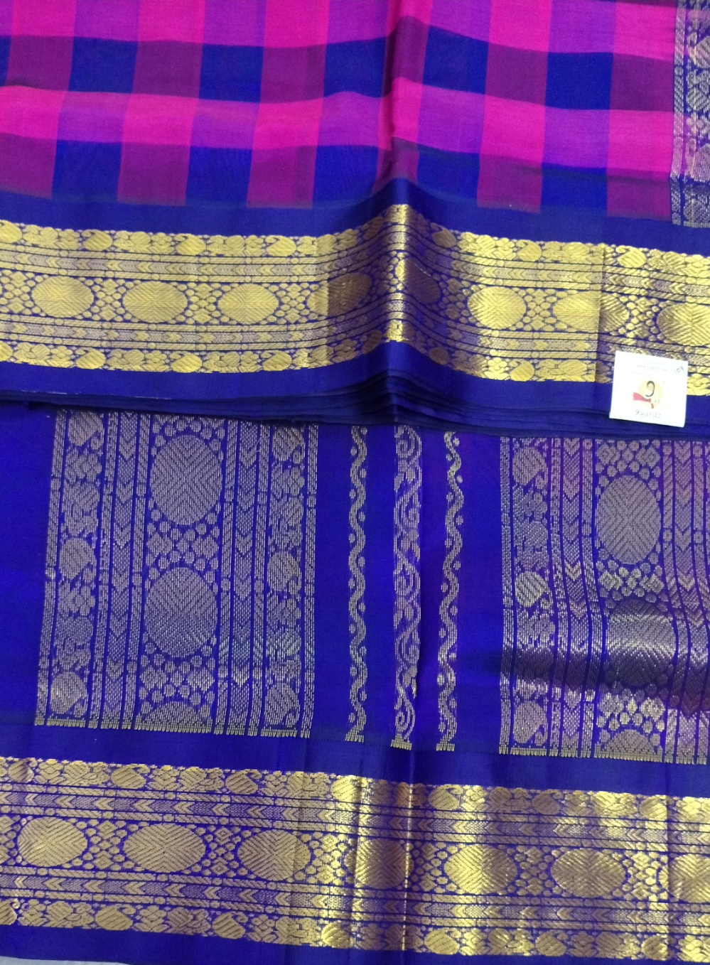 Pure silk cotton -Korvai 10yards madisar