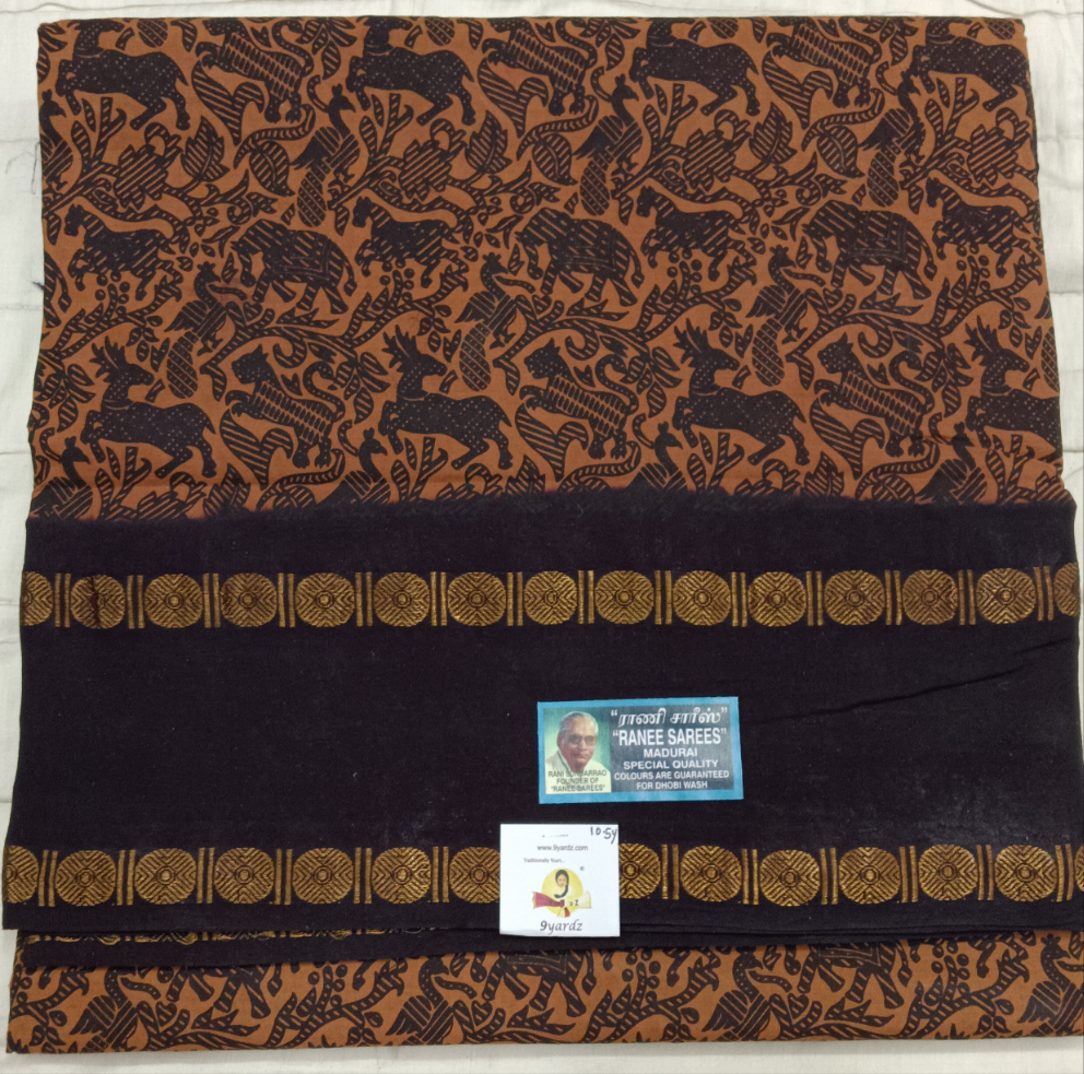 Ranee voyal saree 10.5yardz(9.5mtrs)