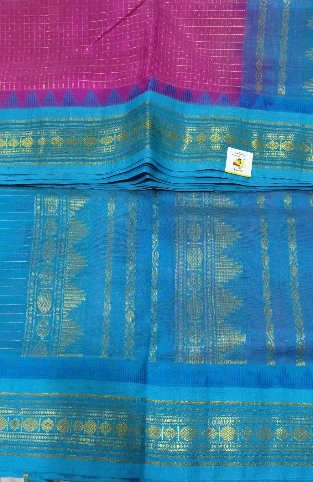 Pure silk cotton -Korvai 10yards madisar