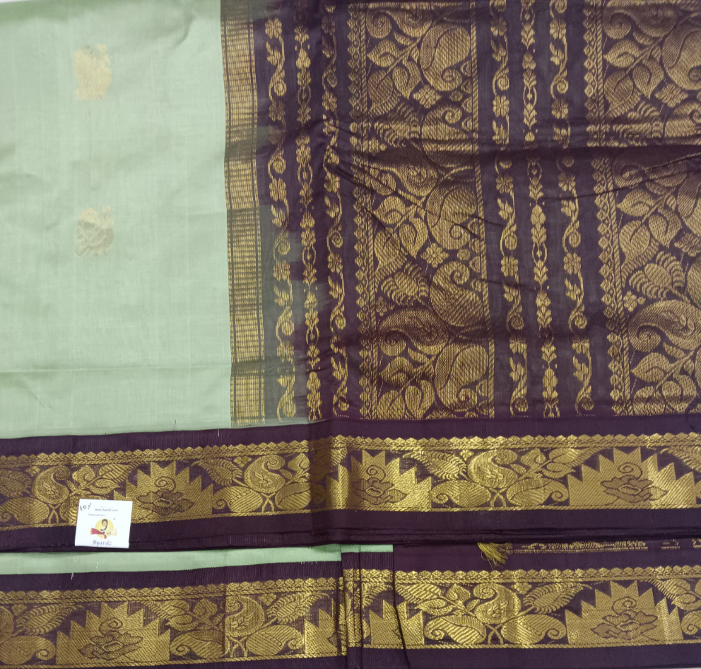 Semi Silk cotton Korvai Madisar