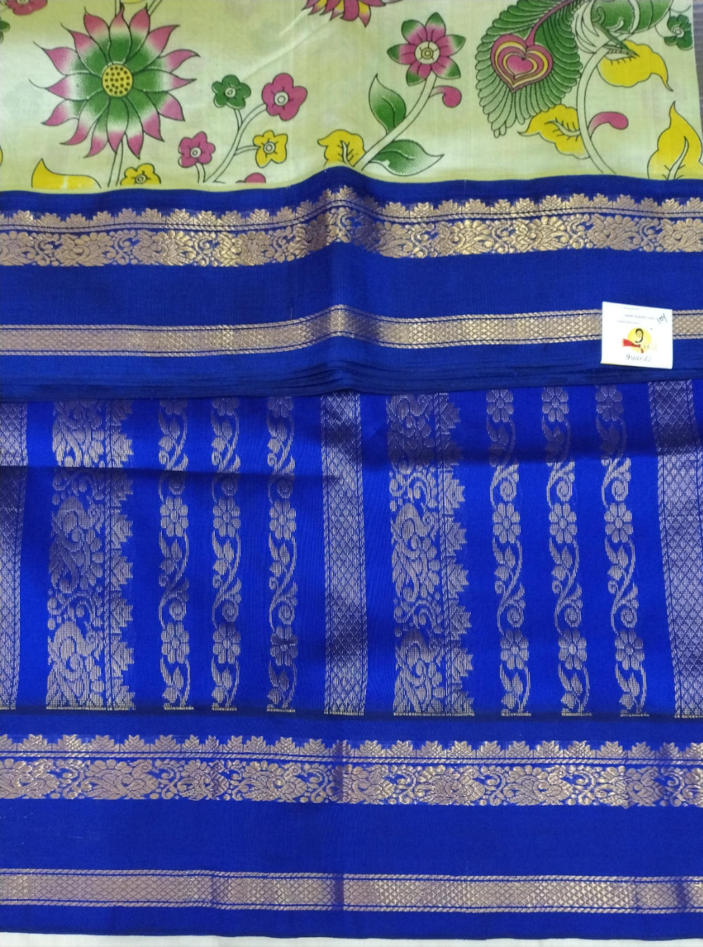Semi silk Printed Korvai 6Yards