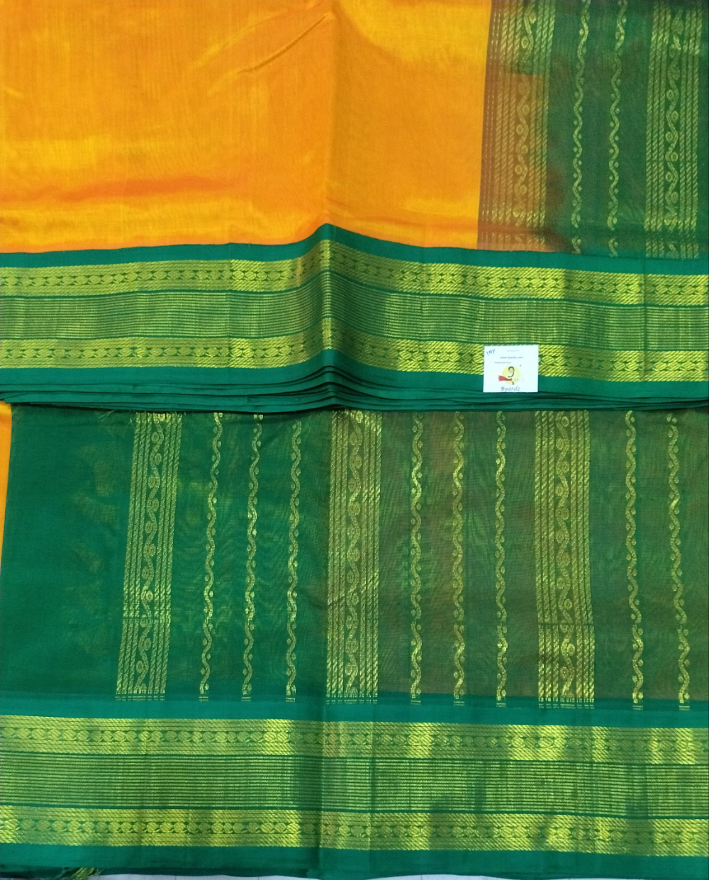Pure silk cotton -Korvai 10yards madisar