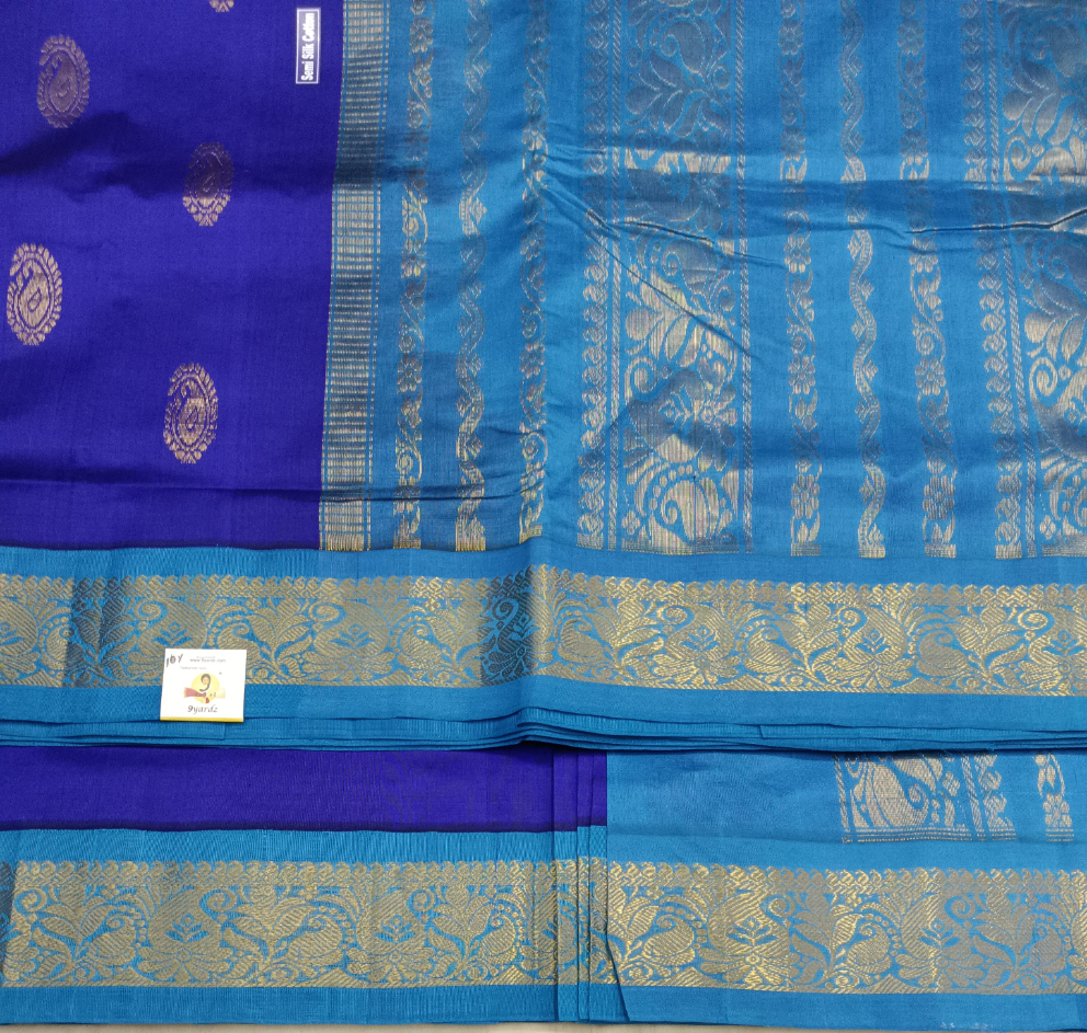 Semi Silk cotton Korvai Madisar