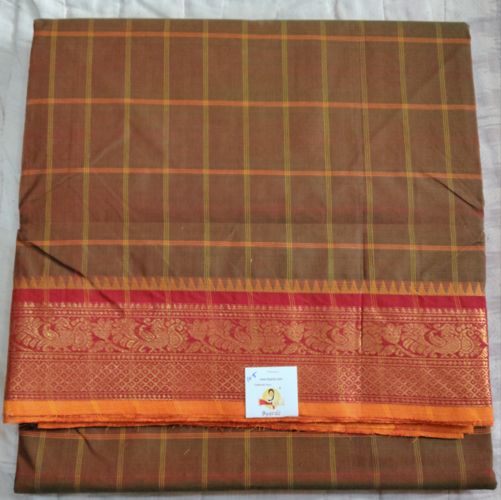 Chettinadu / Karaikudi cotton 10.5 yards madisar