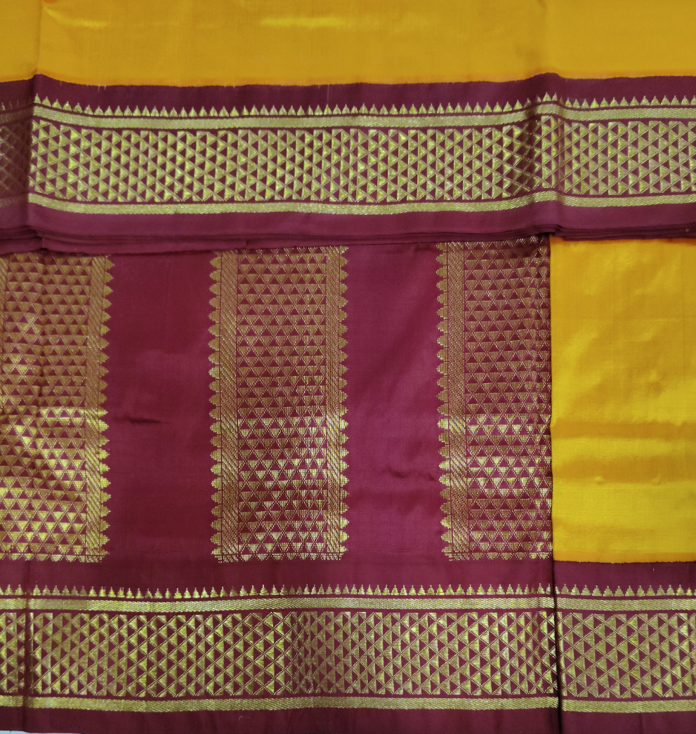 Pure silk madisar 9.5yards