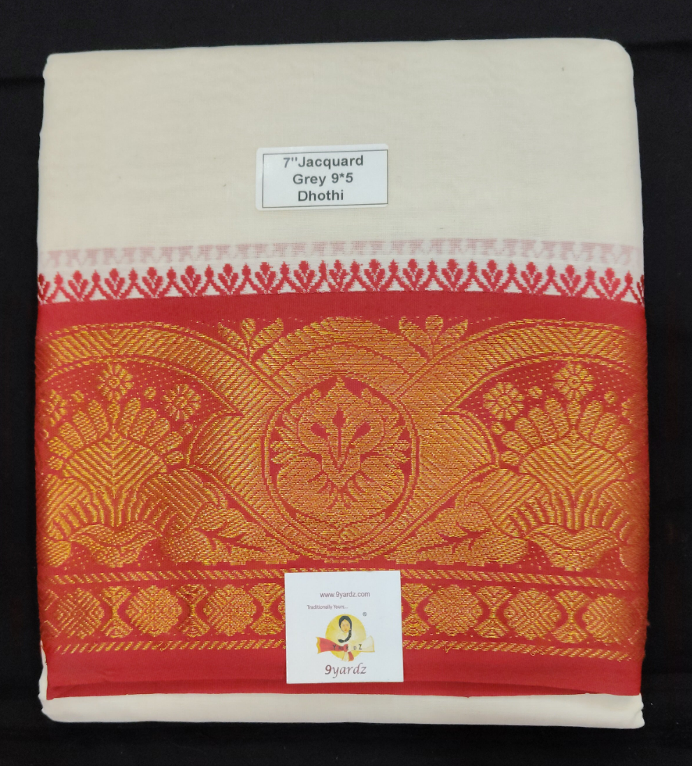 Cotton Dhothi Jacquard 9*5