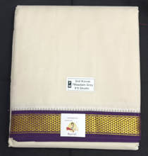 Load image into Gallery viewer, Pure cotton Muhurtham dhoti 9*5 7maadampet