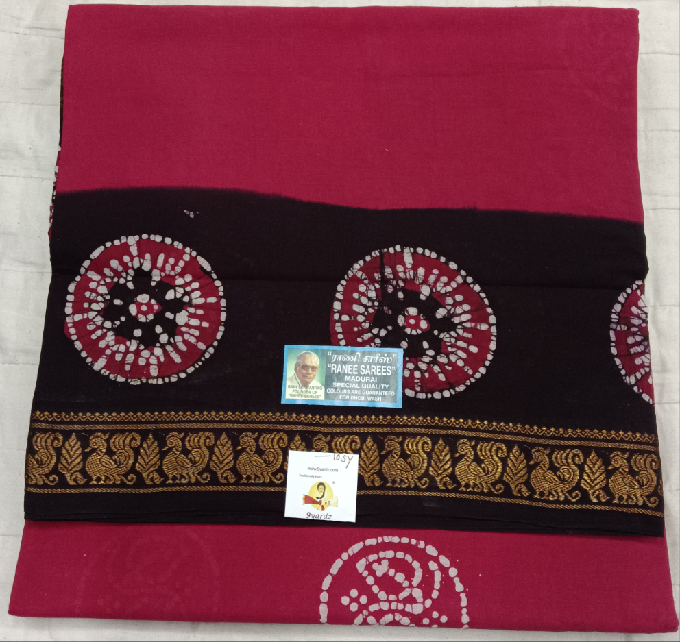 Ranee voyal saree 10.5yardz(9.5mtrs)