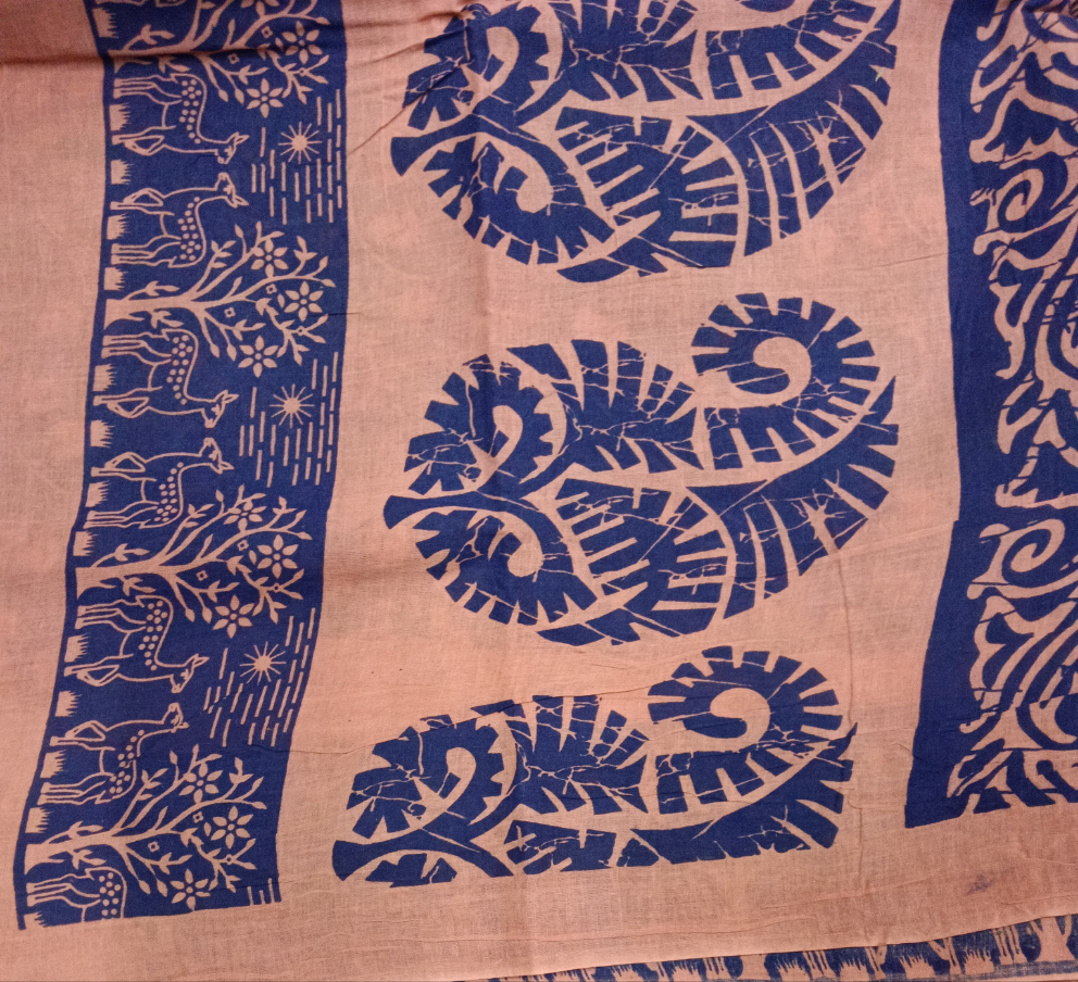 Sungudi cotton 10.5yards 49"