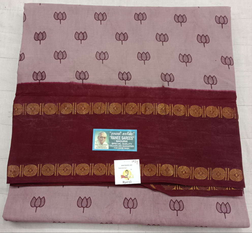 Ranee voyal saree 10.5yardz(9.5mtrs)