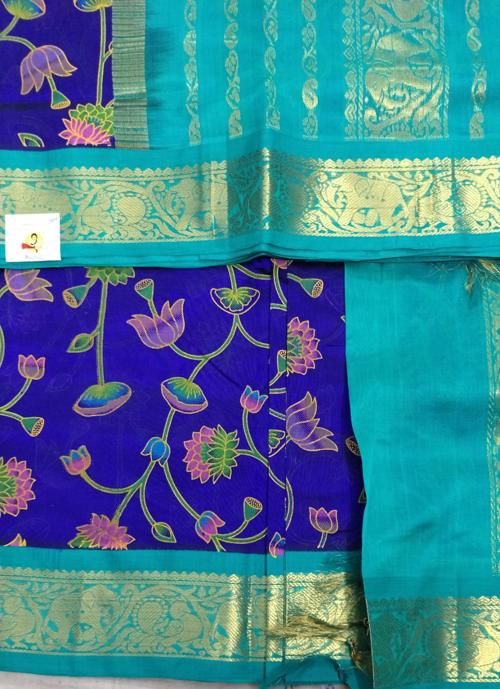 Pure silk cotton -Korvai 10yards madisar