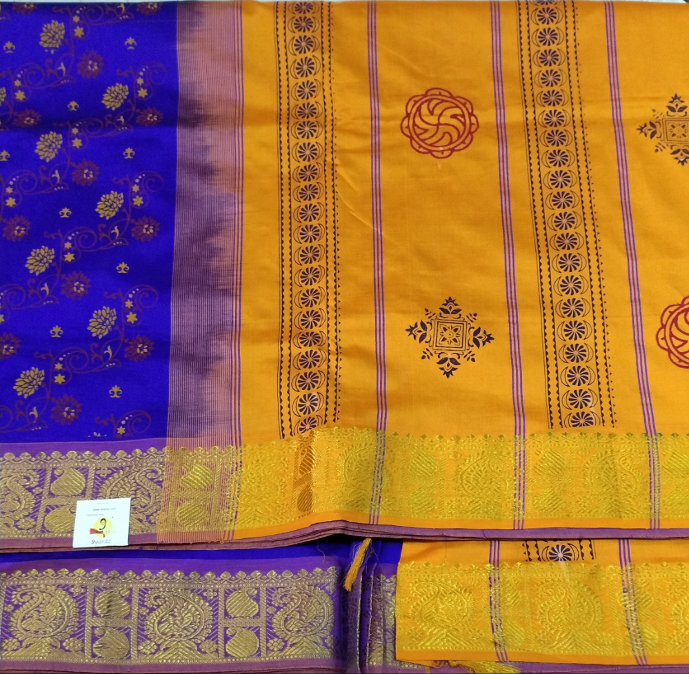 Semi Silk cotton printed 10yardz Madisar