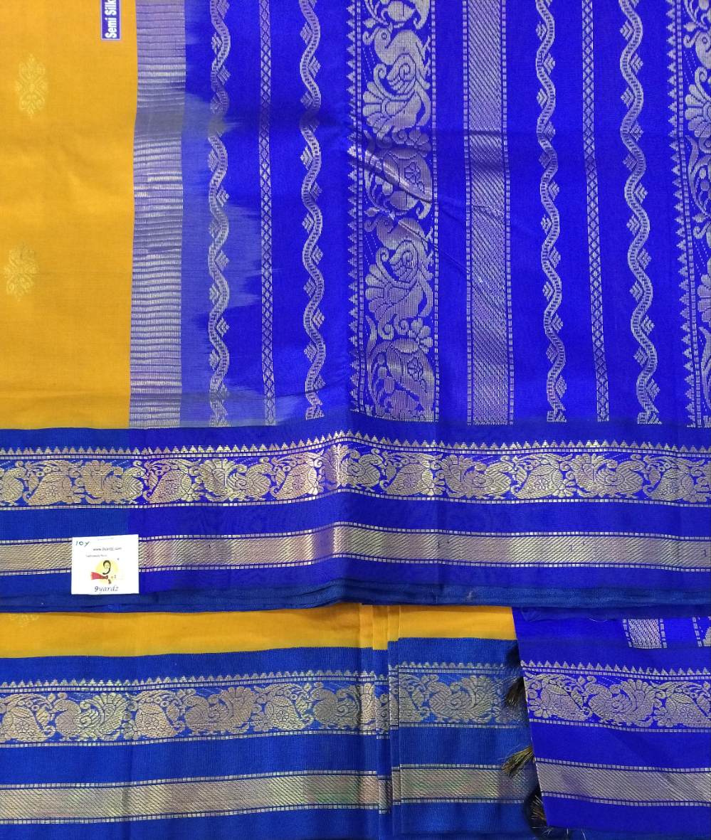 Semi Silk cotton Korvai Madisar