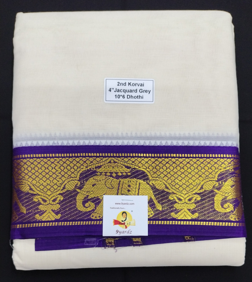 Pure cotton Muhurtham dhoti 10*6