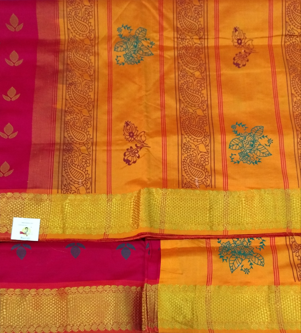 Semi Silk cotton printed 10yardz Madisar