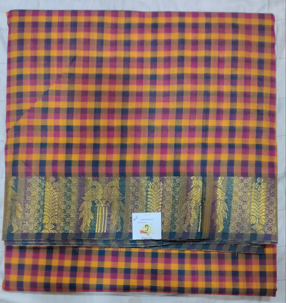 Chettinadu / Karaikudi cotton 10.5 yards madisar