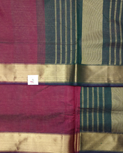 Load image into Gallery viewer, Pure silk cotton Vairaoosi 10yards madisar