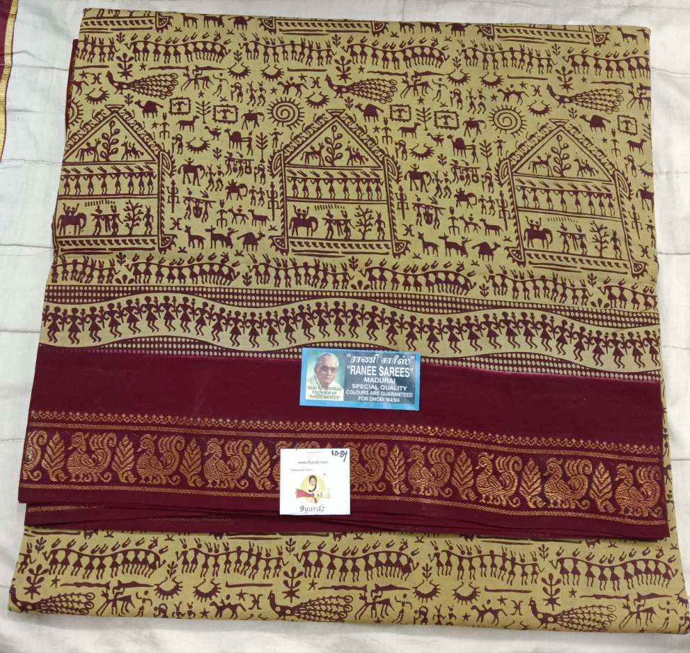 Ranee voyal saree 10.5yardz(9.5mtrs)