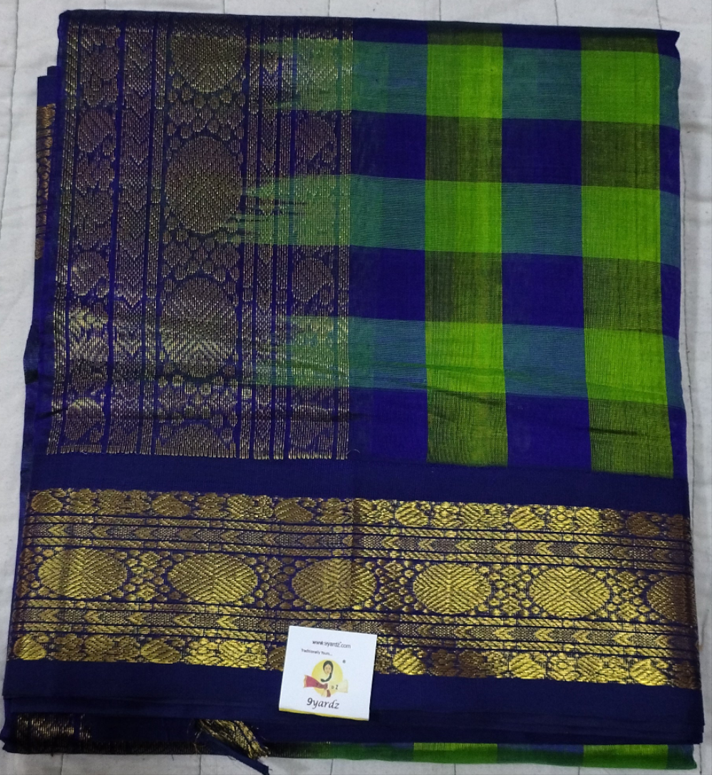 Pure silk cotton -Korvai 10yards madisar