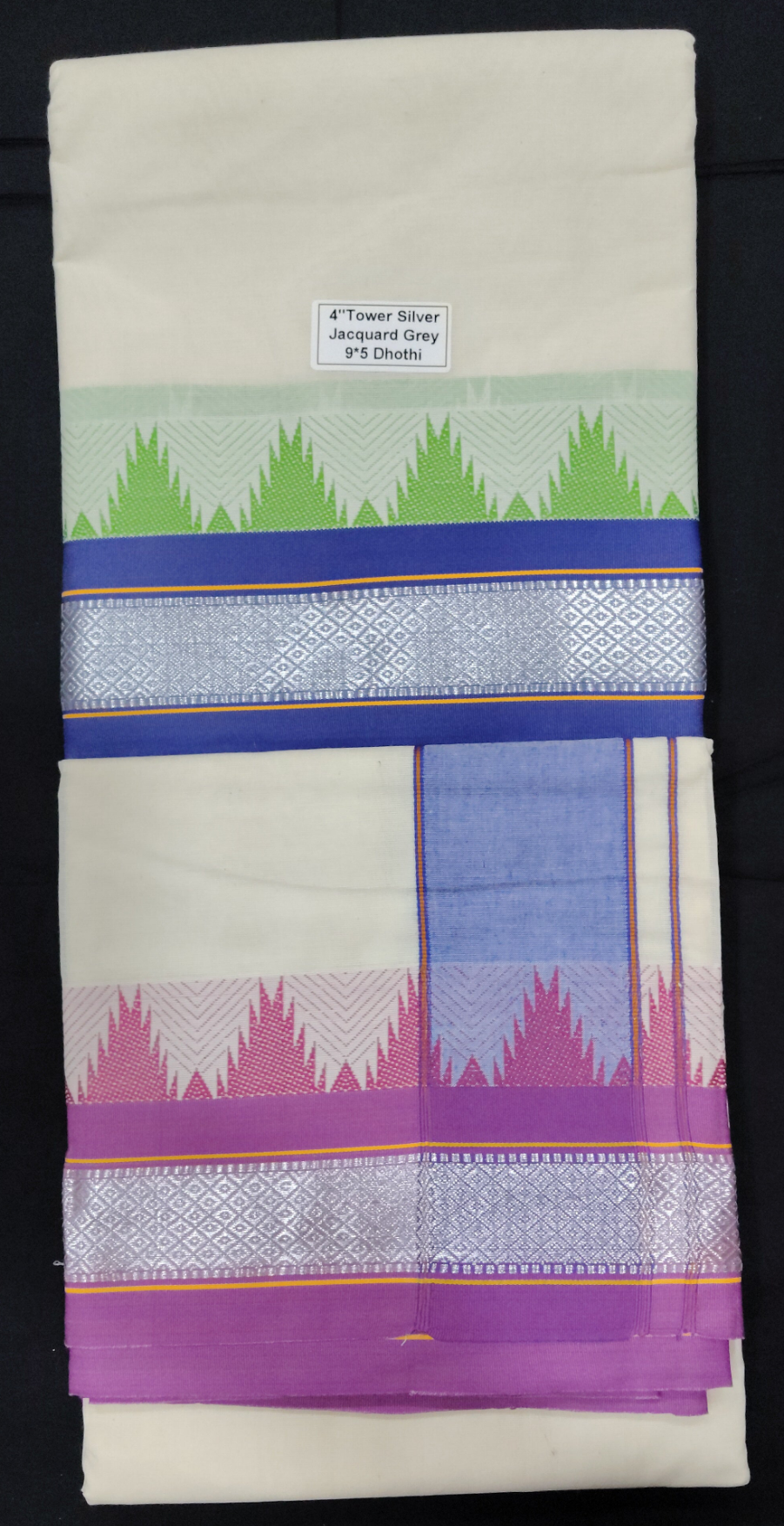 Cotton Dhothi Jacquard 9*5