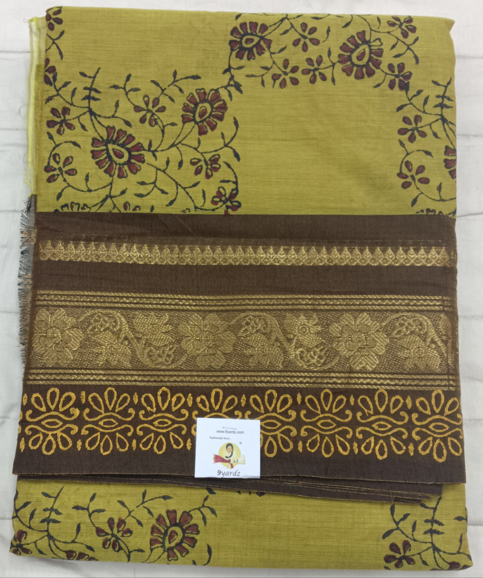 Arupukottai cotton Printed 10 yards madisar