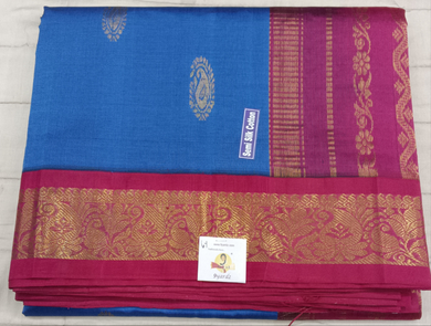 Semi silk Plain Korvai 6Yards
