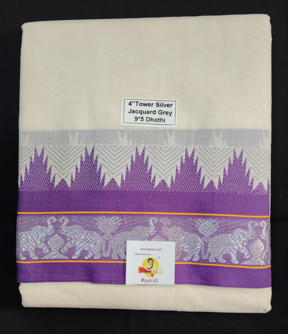 Cotton Dhothi Jacquard 9*5