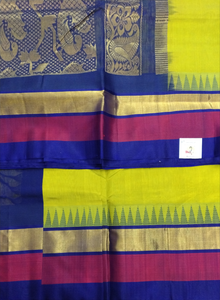 Pure silk cotton -Korvai 10yards madisar