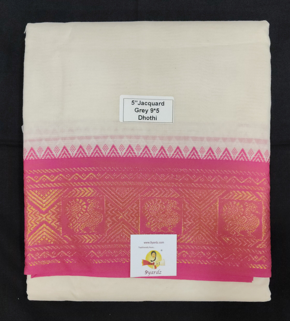 Cotton Dhothi Jacquard 9*5